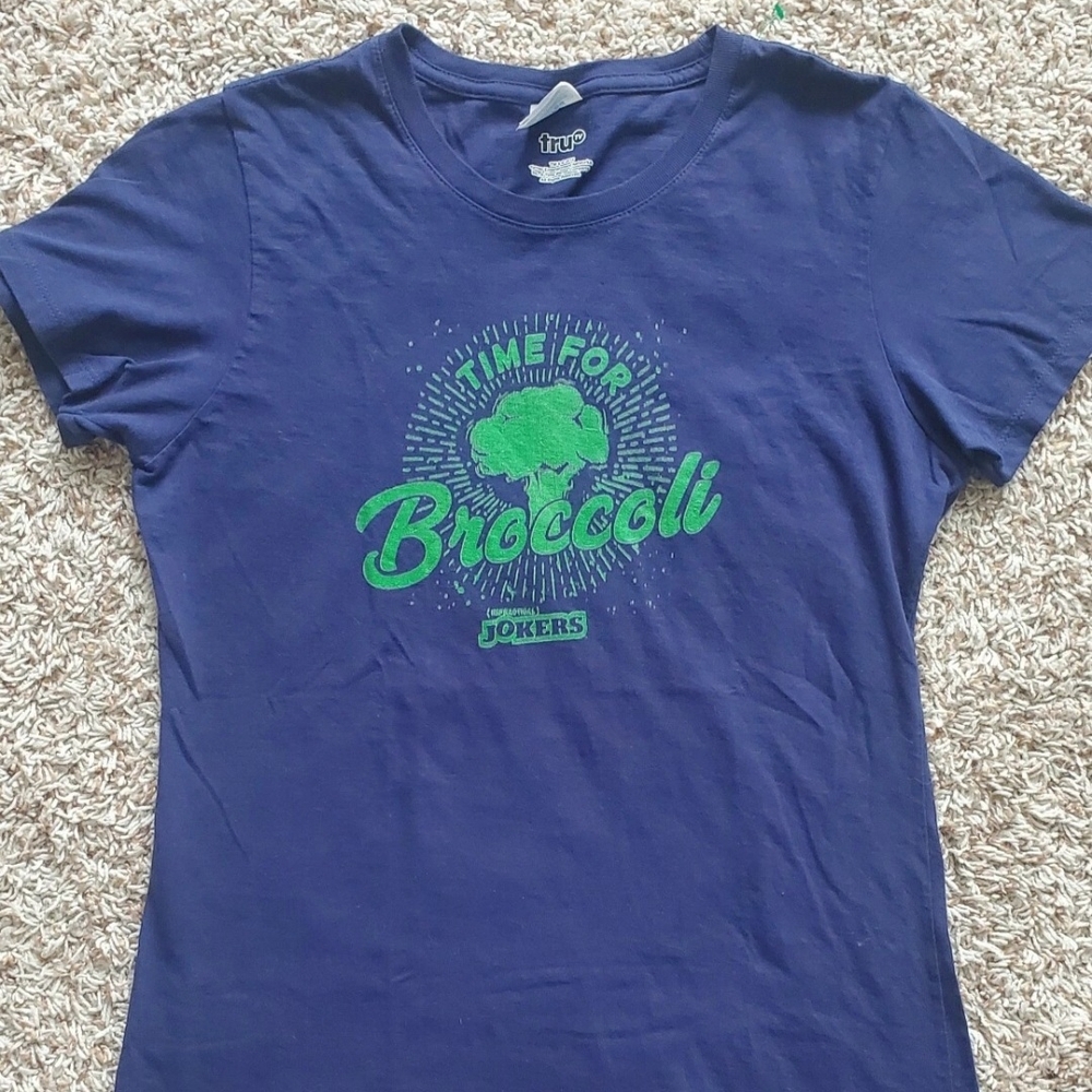 Time For Broccoli Impractical Jokers Sz Medium Tru TV Shirt Graphic Tee womens